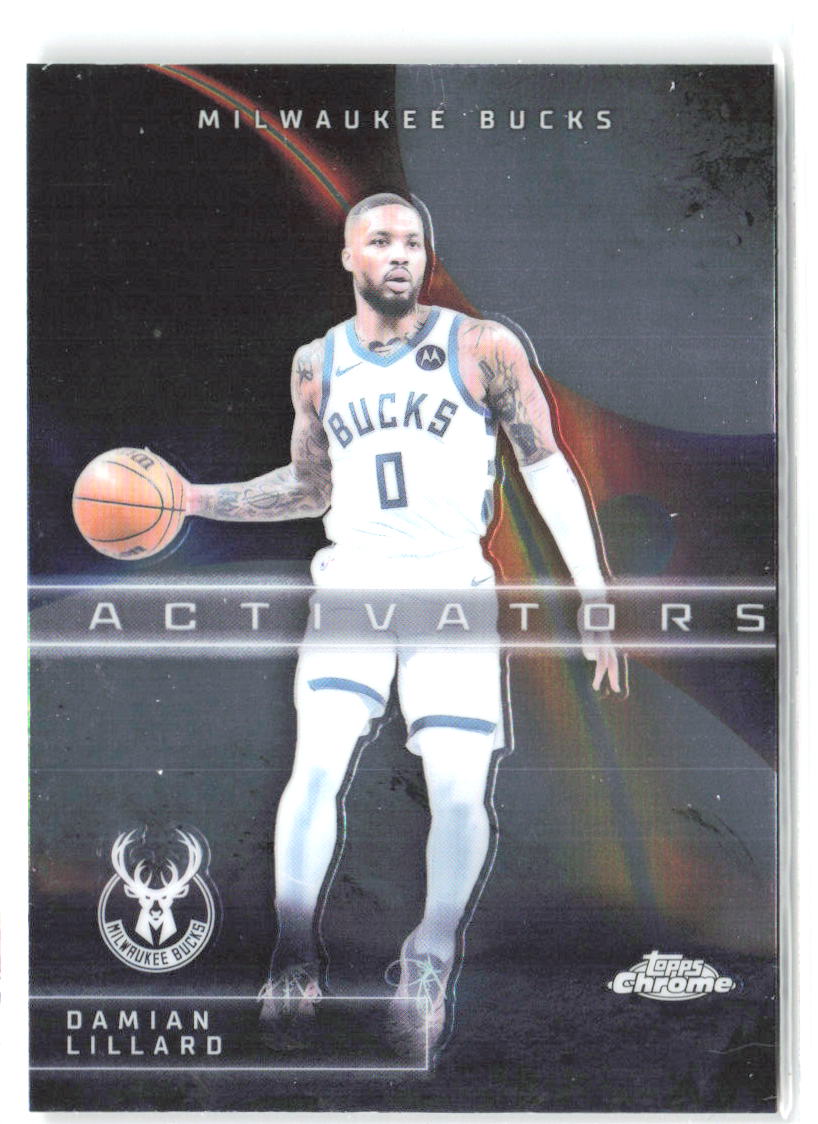 Damian Lillard Topps Chrome - Activators AC-9 2025-26 Milwaukee Bucks