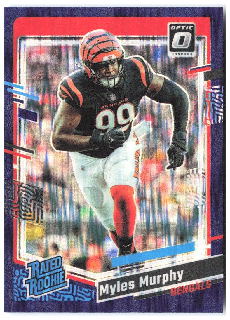 Myles Murphy Donruss Optic - Purple Shock 222 2023 Cincinnati Bengals