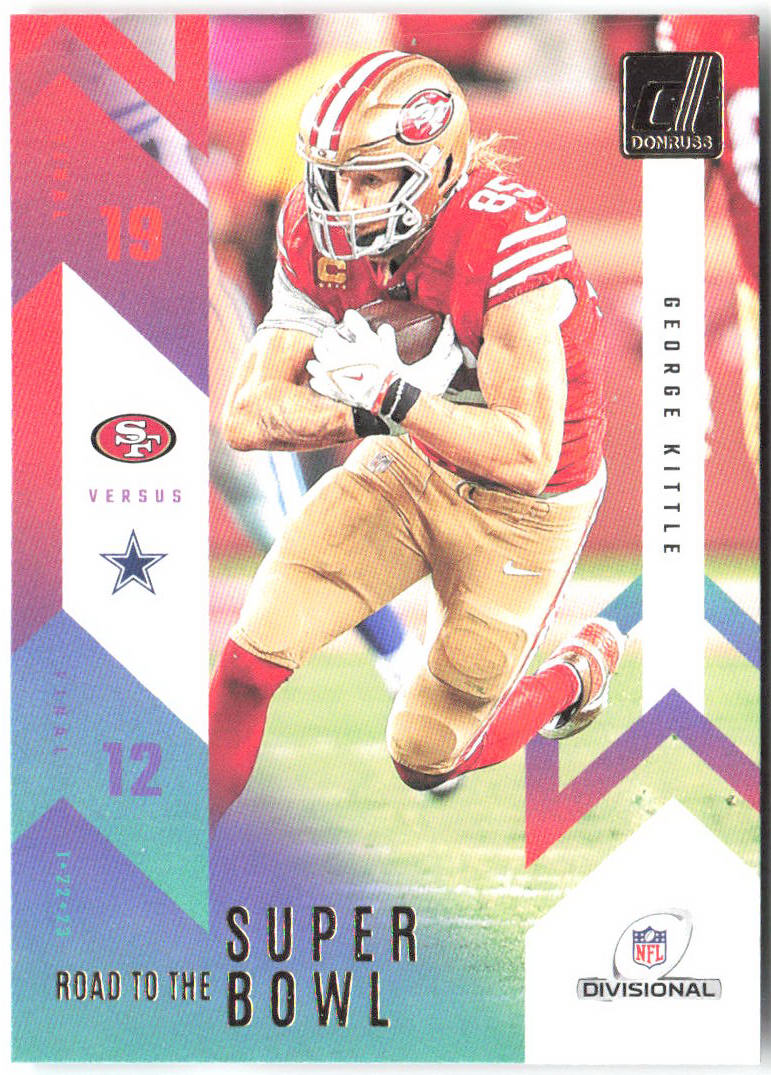George Kittle Road to the Super Bowl Divisional Round Donruss - Road to the Super Bowl Divisional Round RTSBD-GK NM