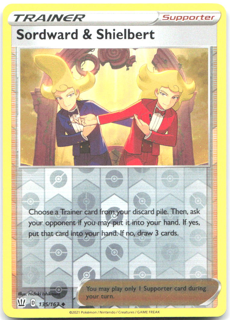 Sordward & Shielbert Reverse Holo Battle Styles 135/163 NM Hideki Ishikawa