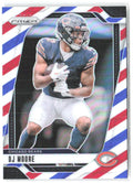DJ Moore Panini Prizm - Red White and Blue 48 2024 Chicago Bears
