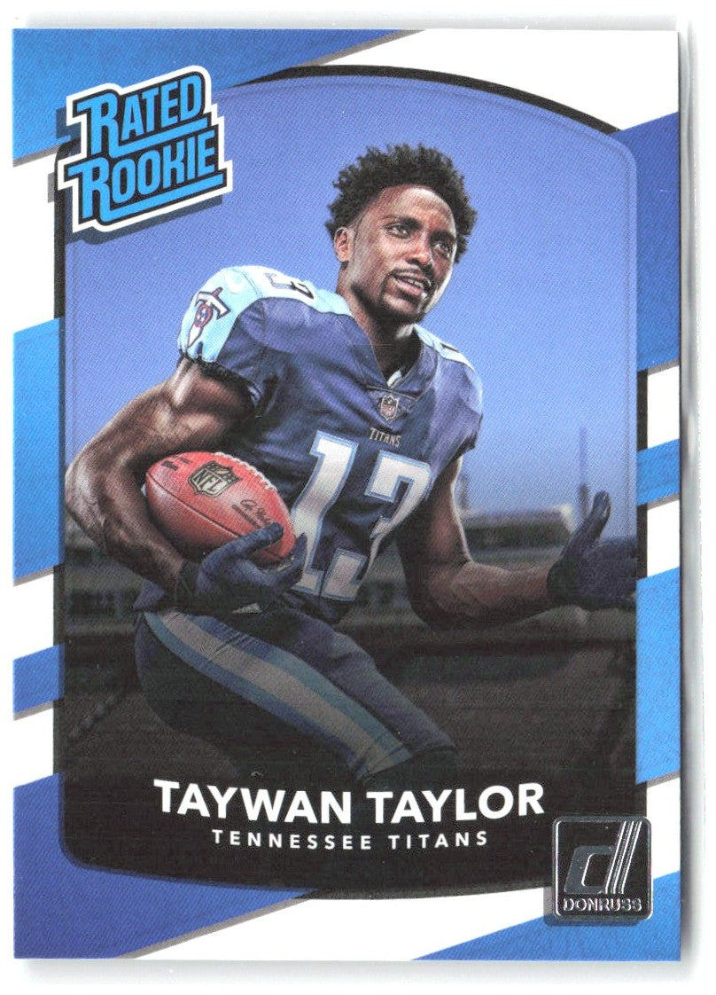 Taywan Taylor Donruss 315 2017 Tennessee Titans RC