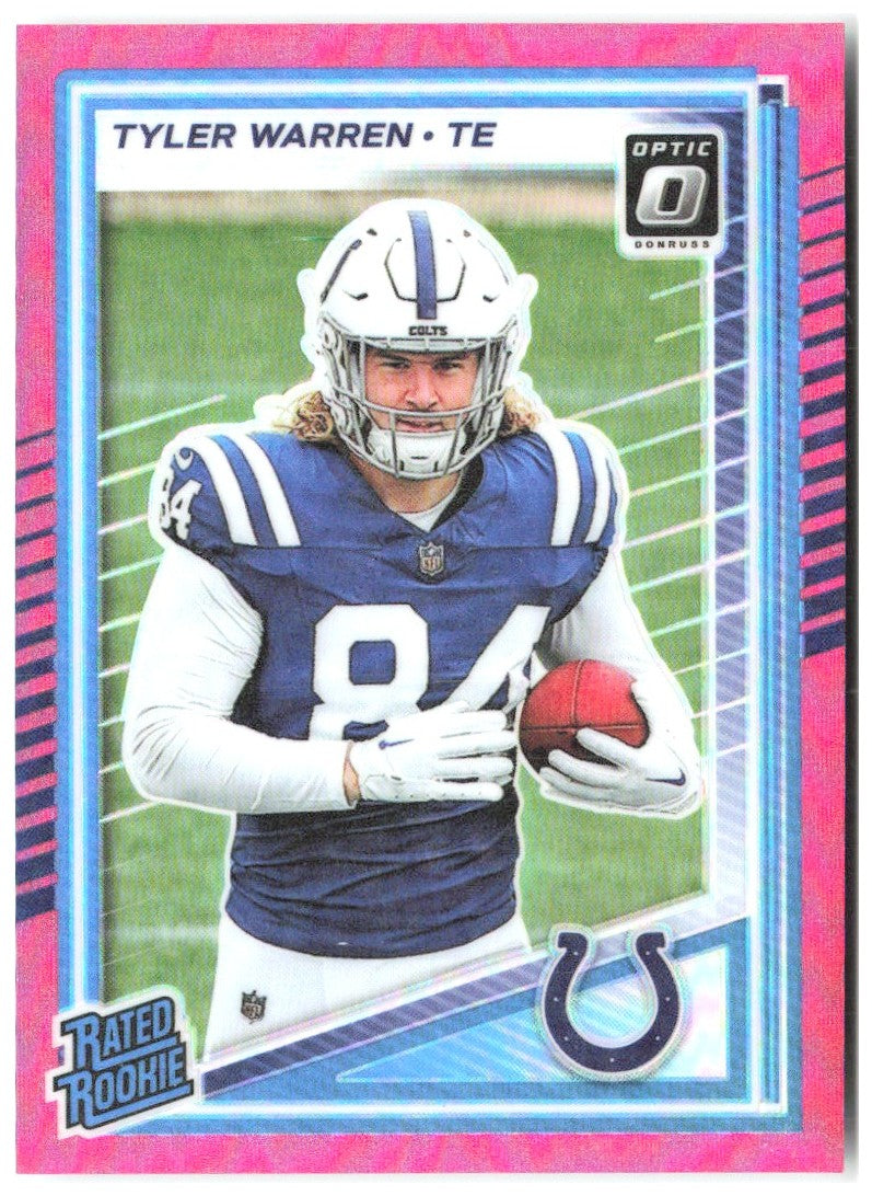 Tyler Warren Donruss Optic - Pink 234 2025 Indianapolis Colts