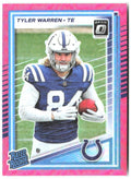 Tyler Warren Donruss Optic - Pink 234 2025 Indianapolis Colts