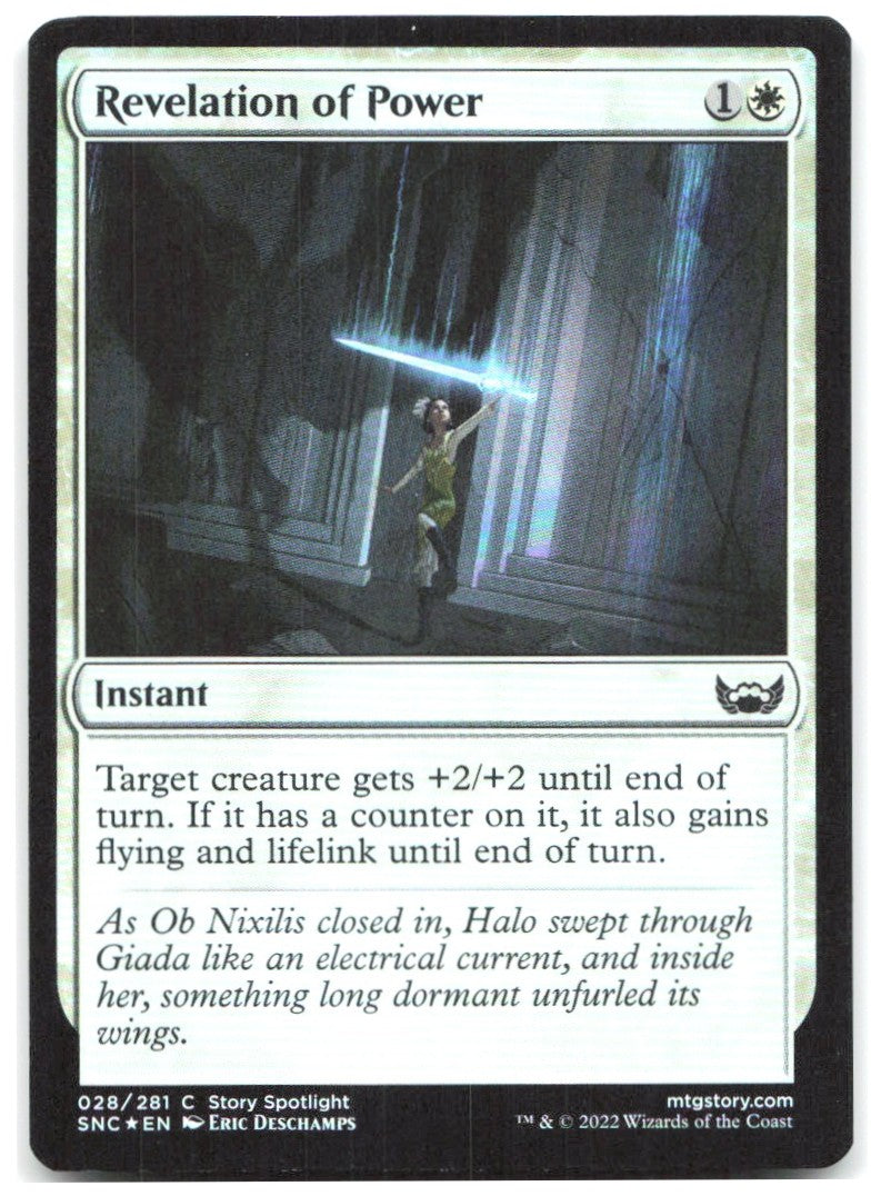 Revelation of Power Foil C Streets of New Capenna 28 NM Eric Deschamps