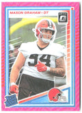 Mason Graham Donruss Optic - Pink 206 2025 Cleveland Browns