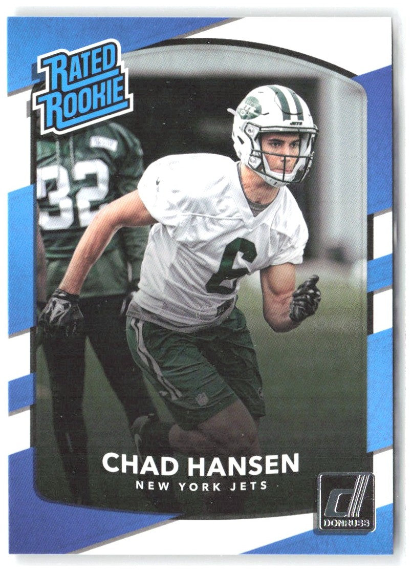 Chad Hansen Donruss 313 2017 New York Jets RC
