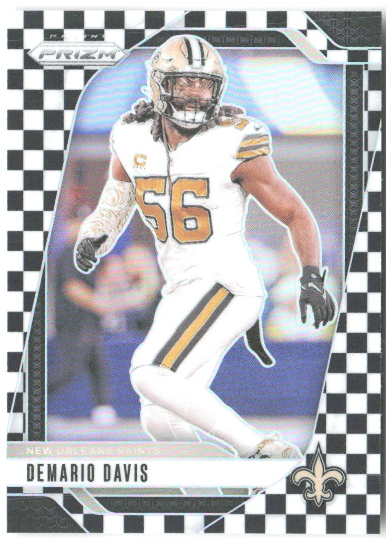 Demario Davis Panini Prizm - Black and White Checker 207 2024 New Orleans Saints