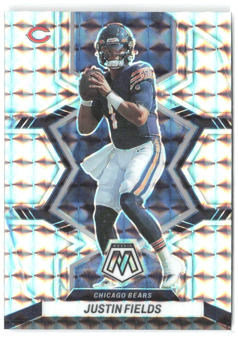 Justin Fields Panini Mosaic - Mosaic 33 2022 Chicago Bears
