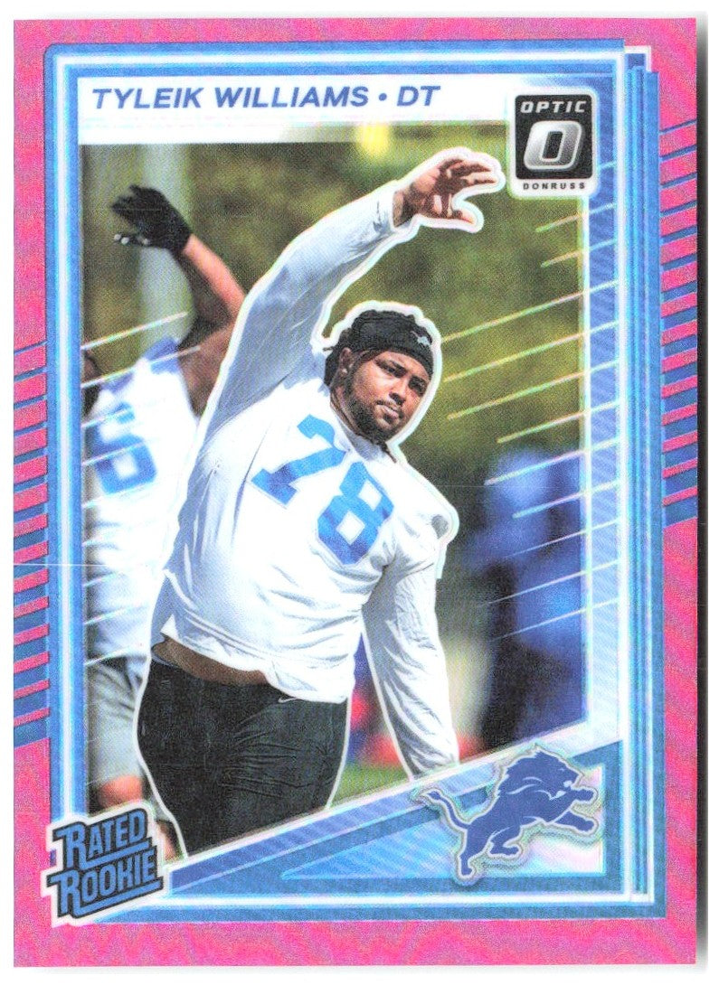 Tyleik Williams Donruss Optic - Pink 246 2025 Detroit Lions
