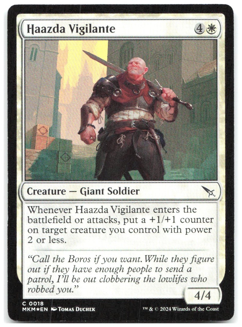 Haazda Vigilante Foil C Murders at Karlov Manor 18 NM Tomas Duchek