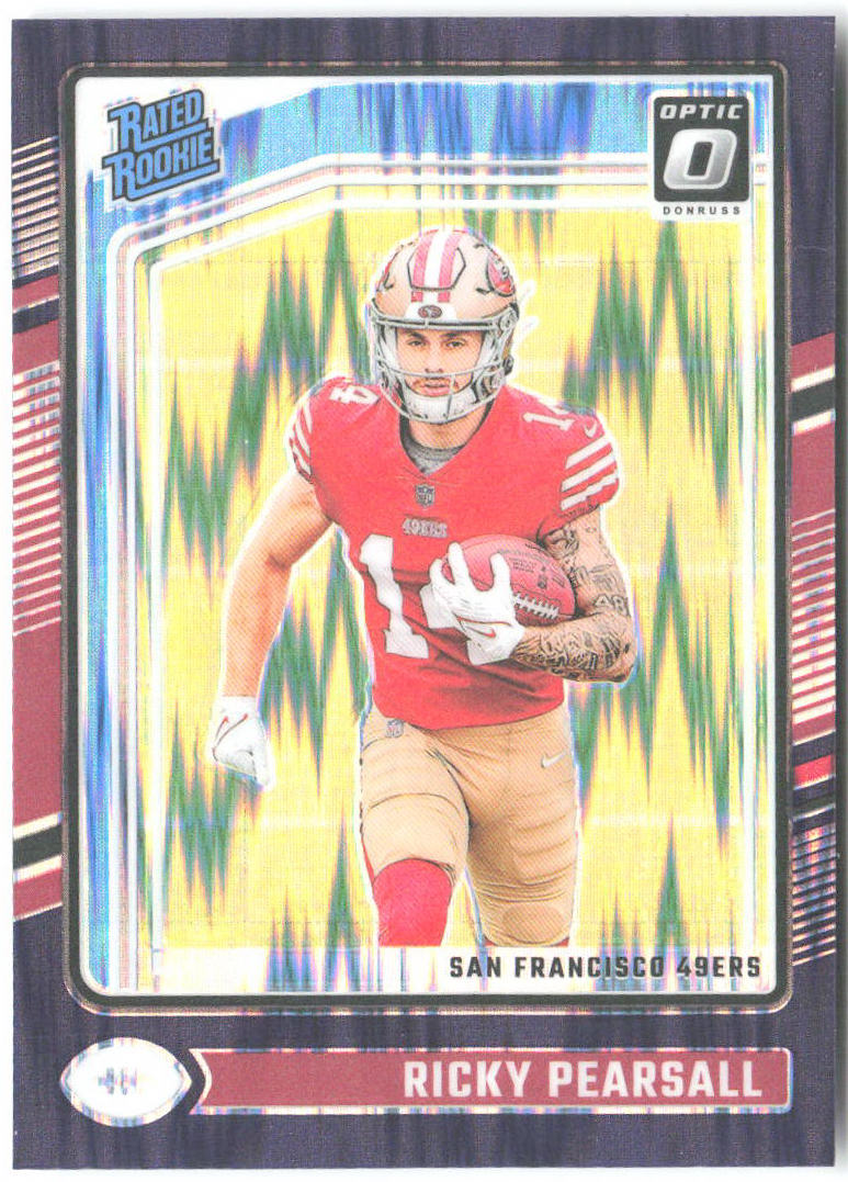 Ricky Pearsall Donruss Optic - Purple Shock 284 2024 San Francisco 49ers