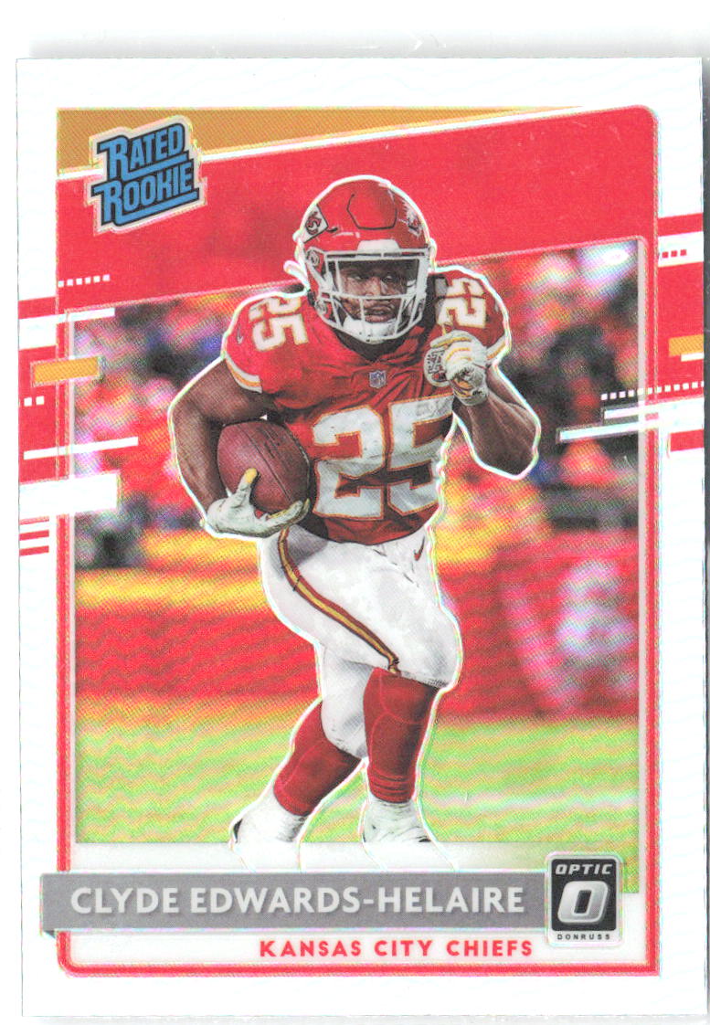 Clyde Edwards-Helaire Donruss Optic - Holo 171 2020 Kansas City Chiefs