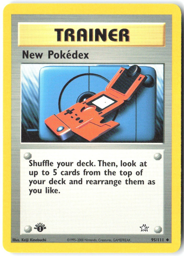 New Pokedex 1st Edition Uncommon Neo Genesis 095/111 NM Keiji Kinebuchi