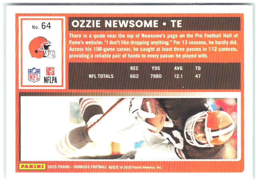Ozzie Newsome Donruss - Press Proofs Green 64 2025 Cleveland Browns