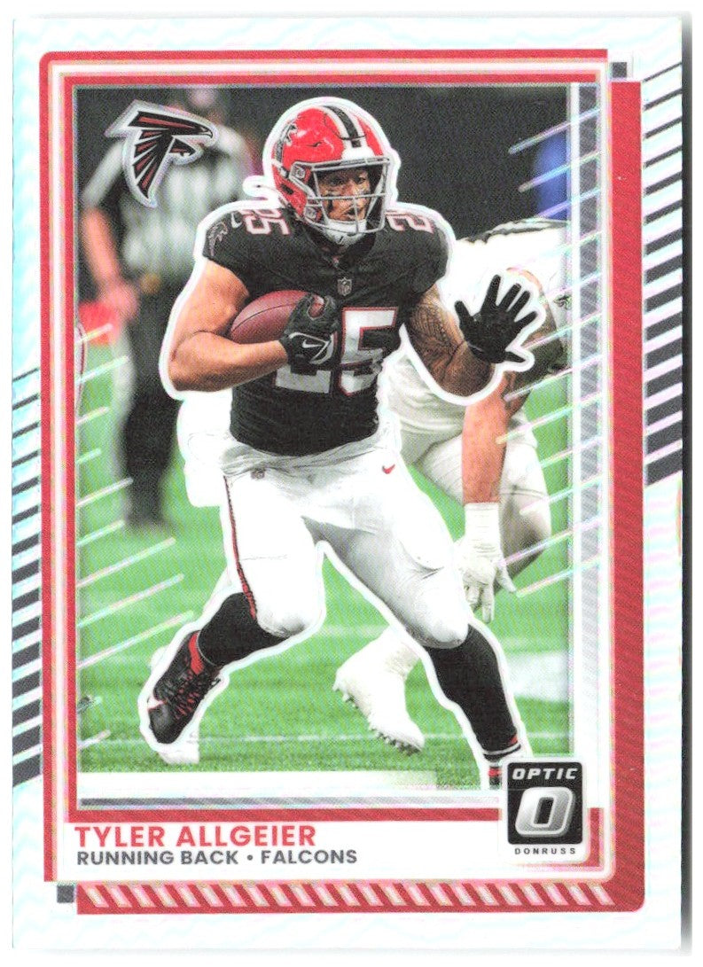 Tyler Allgeier Donruss Optic - Holo 33 2025 Atlanta Falcons