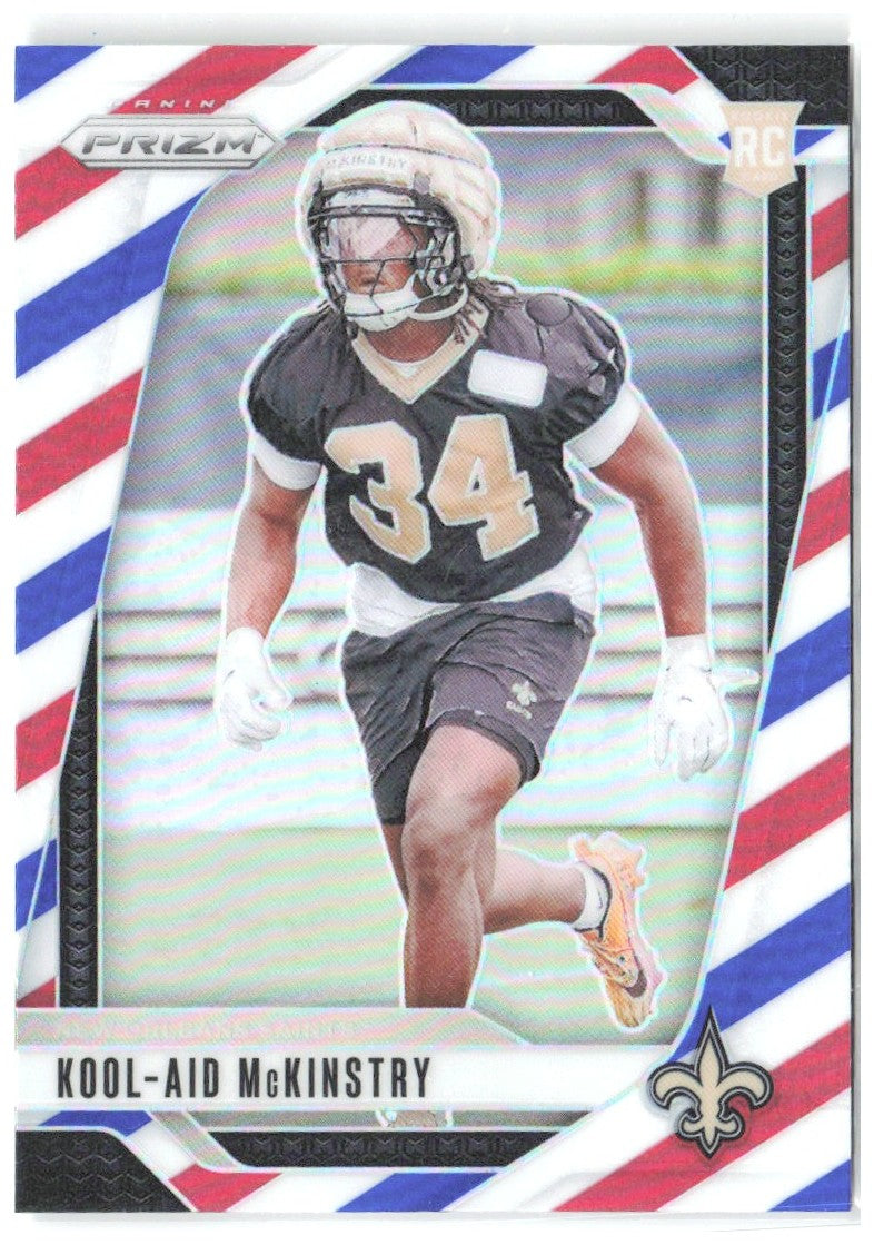 Kool-Aid McKinstry Panini Prizm - Red White and Blue 363 2024 New Orleans Saints