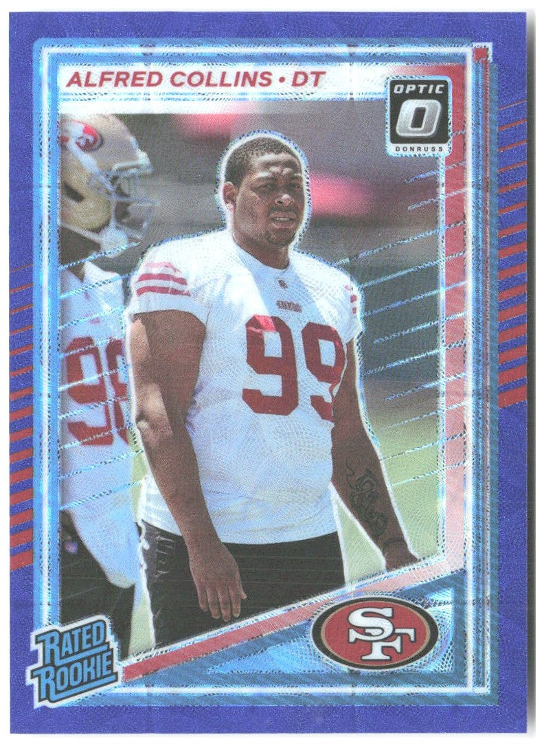 Alfred Collins Donruss - Optic Rated Rookies Preview Blue Scope 355 2025 49ers