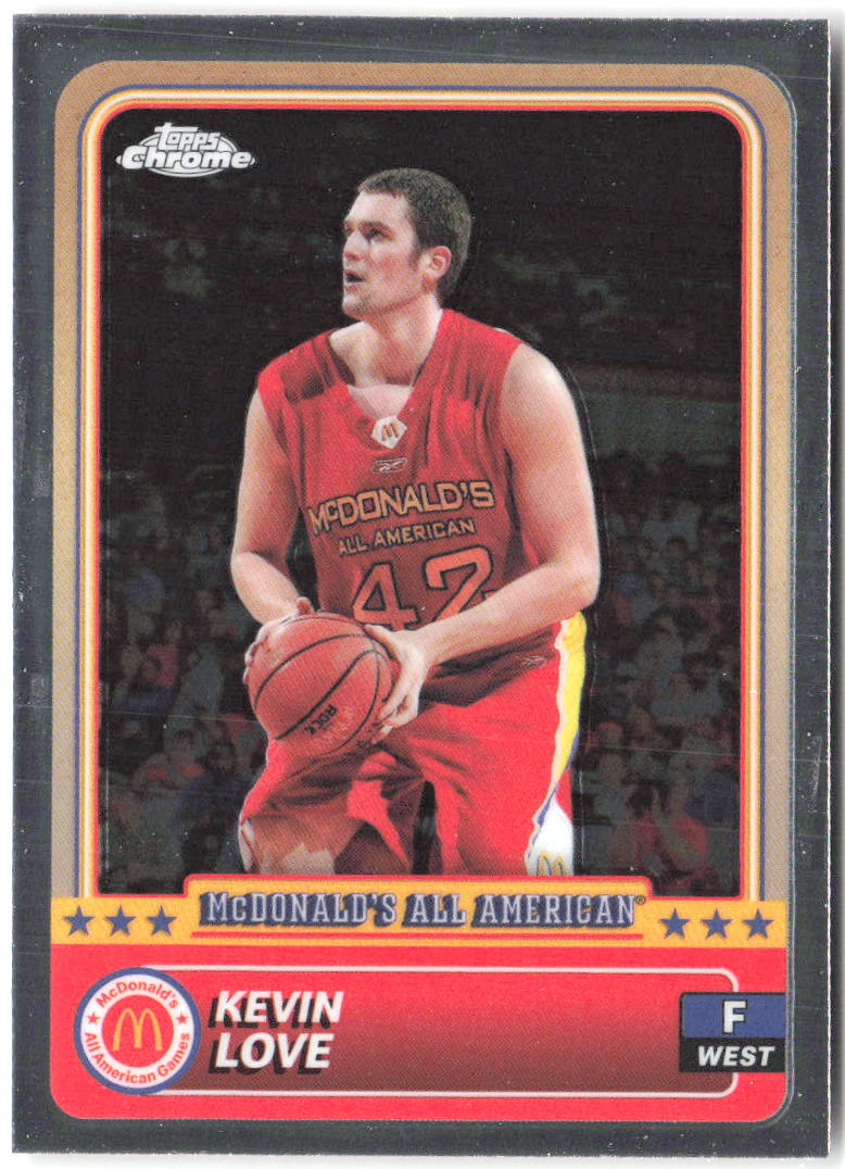 Kevin Love Topps Chrome McDonald's All-American 48 2024