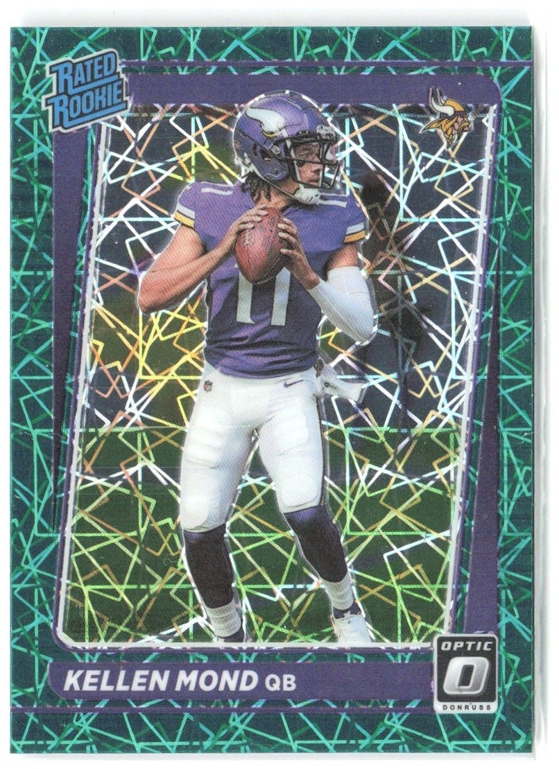Kellen Mond Donruss Optic - Green Velocity 221 2021 Minnesota Vikings