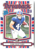 Cam Skattebo Donruss - Rated Rookies Throwback 36 2025 New York Giants