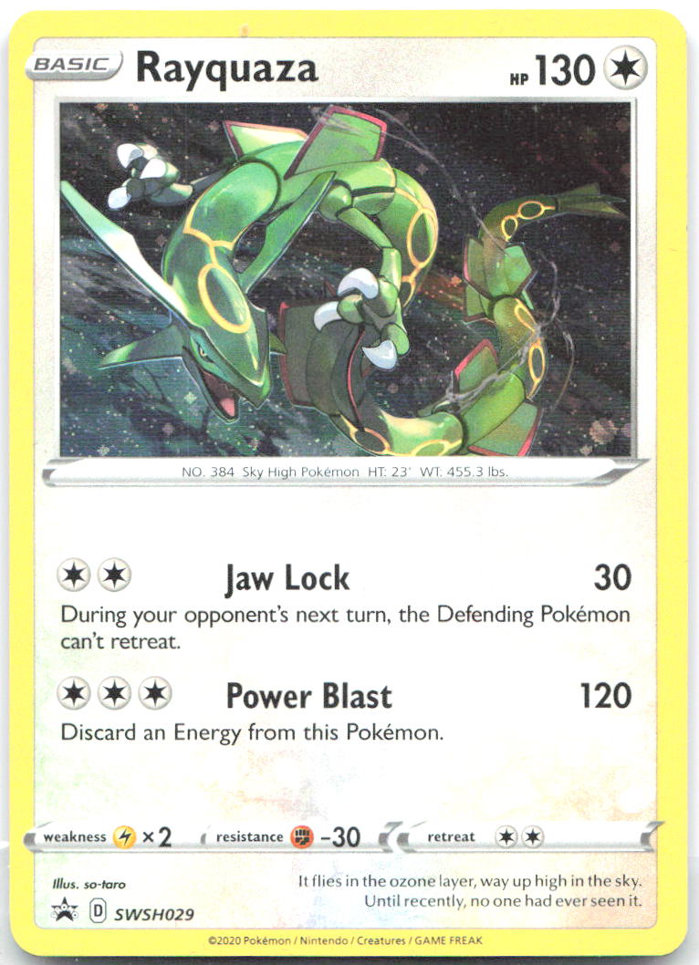 Rayquaza Holo Promo SWSH: Sword & Shield Promo Cards SWSH029 NM so taro