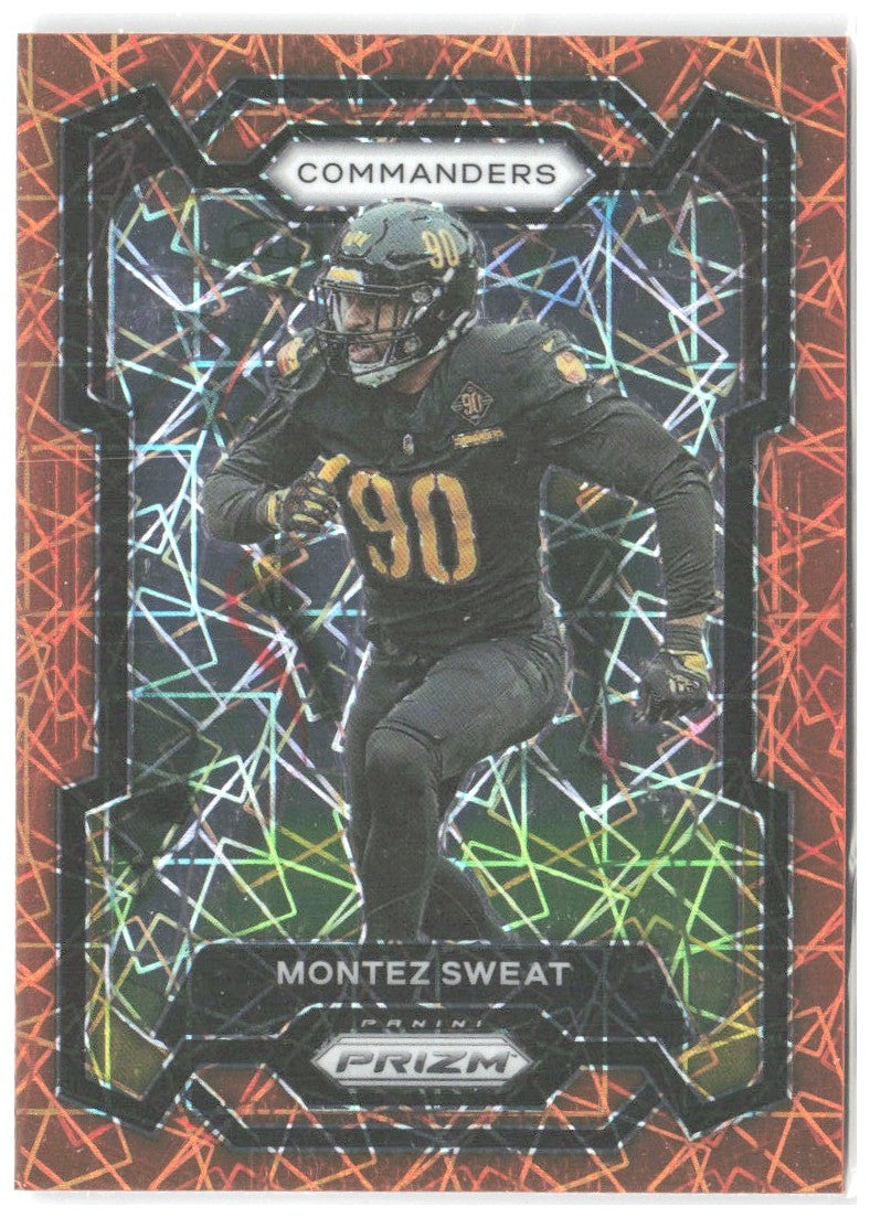 Montez Sweat Panini Prizm - Lazer 299 2023 Washington Commanders