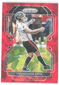 Younghoe Koo Panini Prizm - Red Ice 329 2021 Atlanta Falcons