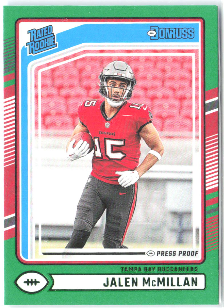 Jalen McMillan Donruss - Press Proof Green 388 2024 Tampa Bay Buccaneers