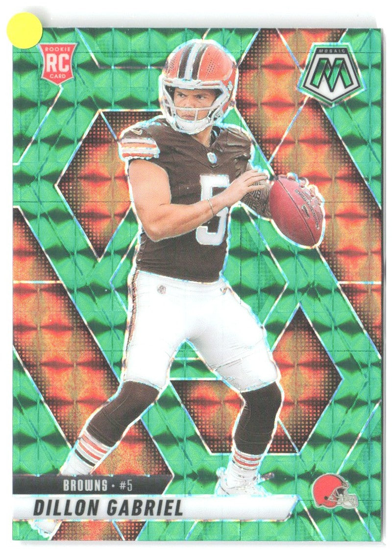 Dillon Gabriel Panini Mosaic - Mosaic Green 332 2025 Cleveland Browns