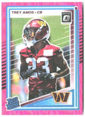 Trey Amos Donruss Optic - Pink 267 2025 Washington Commanders