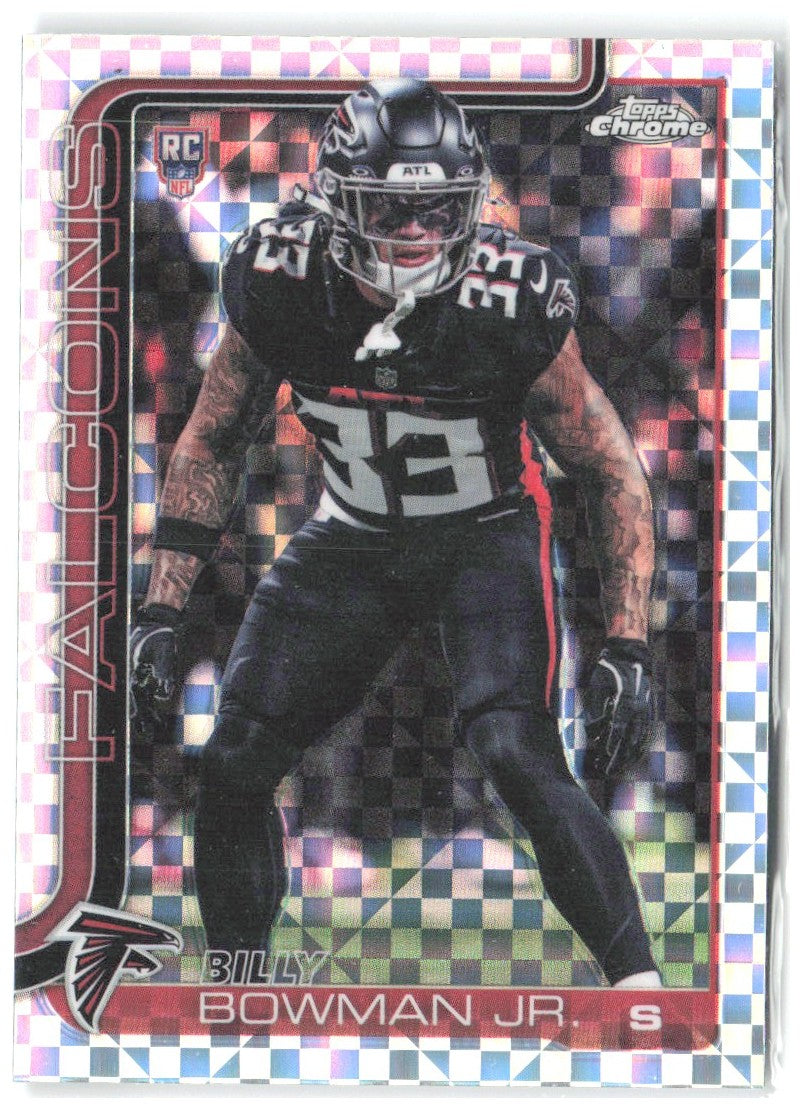 Billy Bowman Jr. Topps Chrome - X-Fractor 344 2025 Atlanta Falcons
