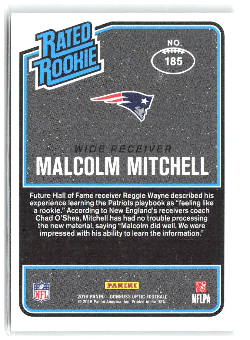 Malcolm Mitchell Donruss Optic - Purple 185 2016 New England Patriots