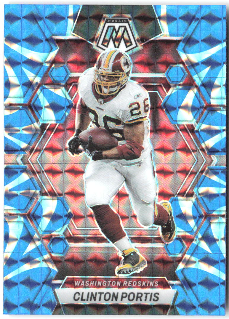 Clinton Portis Panini Mosaic - Reactive Blue Mosaic 249 2023 Washington Redskins