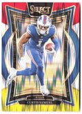 Curtis Samuel Panini Select - Red & Yellow Prizm Shock 23 2024 Buffalo Bills
