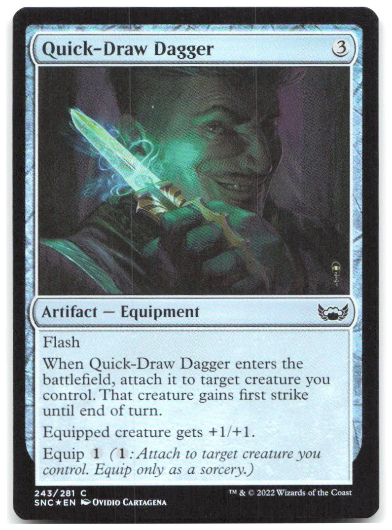 Quick Draw Dagger Foil C Streets of New Capenna 243 NM Ovidio Cartagena