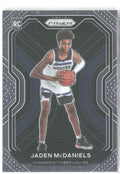 Jaden McDaniels Panini Prizm 277 2020-21 Minnesota Timberwolves RC