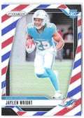 Jaylen Wright Panini Prizm - Red White and Blue 348 2024 Miami Dolphins