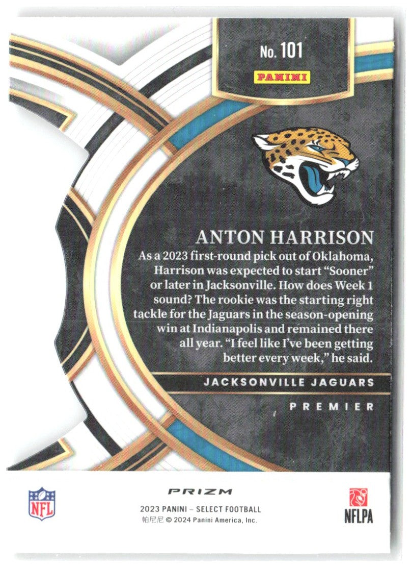 Anton Harrison Select - Red and Yellow Prizms Die Cuts 101 2023 Jaguars
