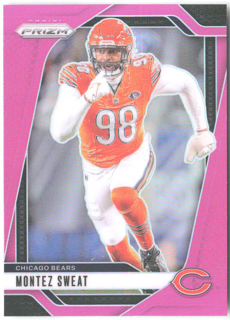 Montez Sweat Panini Prizm - Pink 50 2024 Chicago Bears