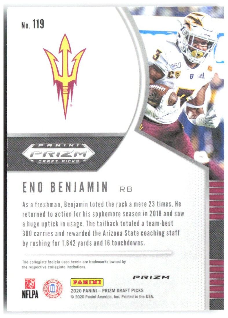 Eno Benjamin Prizm Draft Picks - Prizms Silver 119 2020 Arizona State Sun Devils