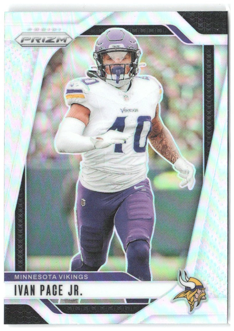 Ivan Pace Jr. Panini Prizm - Silver 189 2024 Minnesota Vikings