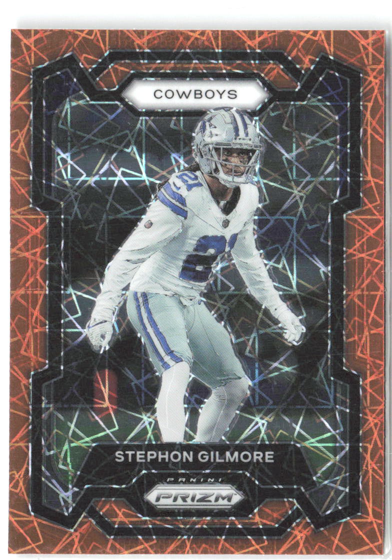 Stephon Gilmore Panini Prizm - Lazer 77 2023 Dallas Cowboys