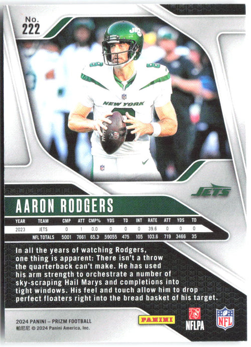 Aaron Rodgers Panini Prizm 222 2024 New York Jets