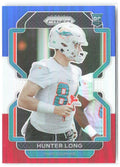 Hunter Long Panini Prizm - Red White and Blue 414 2021 Miami Dolphins