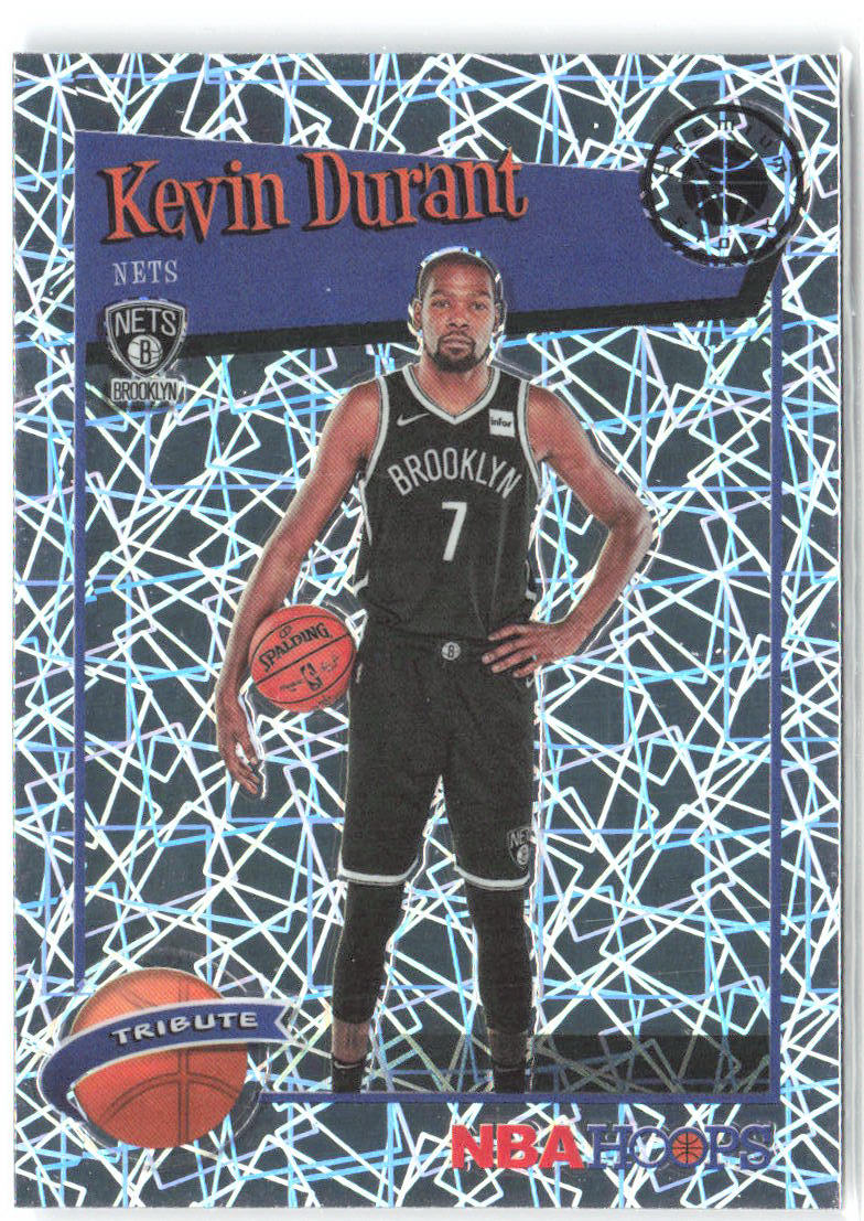 Kevin Durant Hoops Premium Stock - Prizms Silver Laser 284 2019-20 Brooklyn Nets