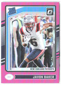 Javon Baker Donruss Optic - Pink 245 2024 New England Patriots