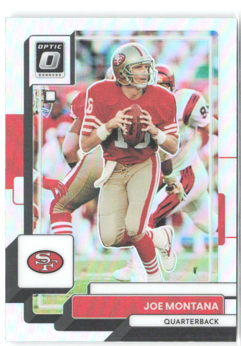 Joe Montana Donruss Optic - Holo 176 2022 San Francisco 49ers