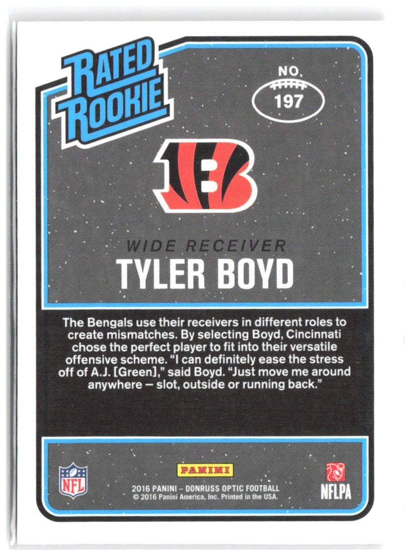 Tyler Boyd Donruss Optic - Pink 197 2016 Cincinnati Bengals