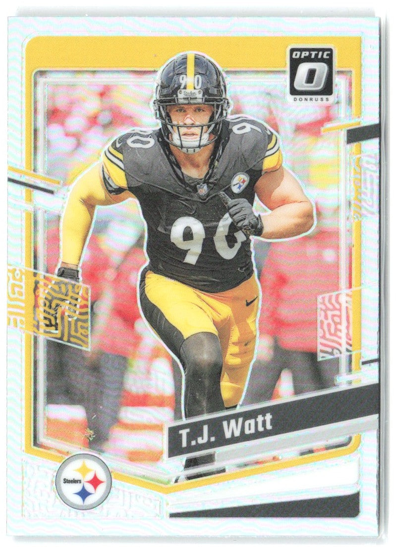 T.J. Watt Donruss Optic - Holo 166 2023 Pittsburgh Steelers